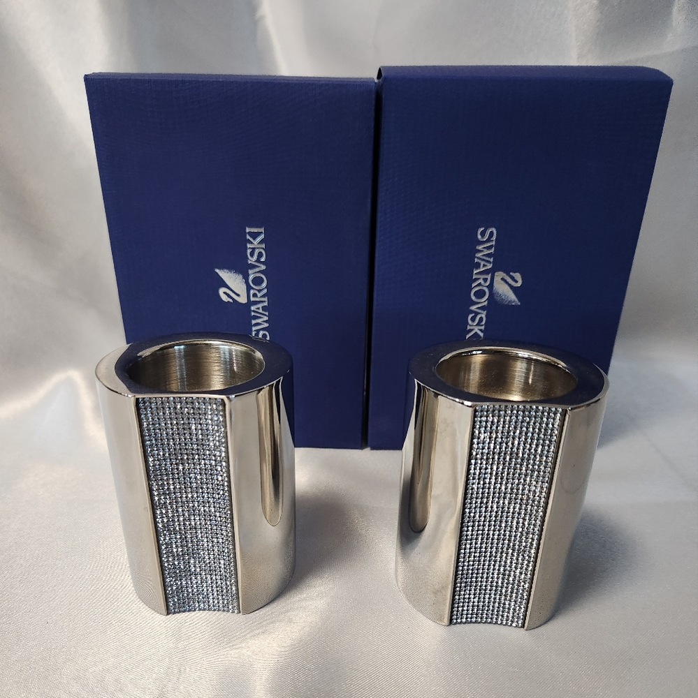 Swarovski medium pair of Tea Light Holders